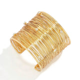 Salve Zirconia Studded Bangles Stack Bracelet Cuff