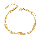 Salve Multistrand Gold Bracelet