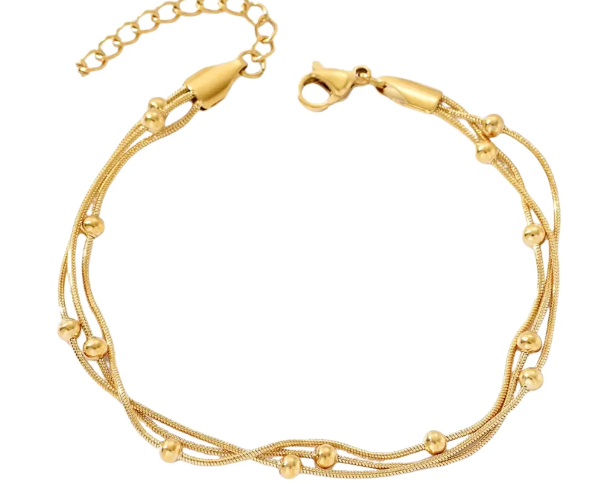 Salve Multistrand Gold Bracelet - Salve