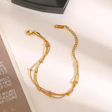 Salve Multistrand Gold Bracelet