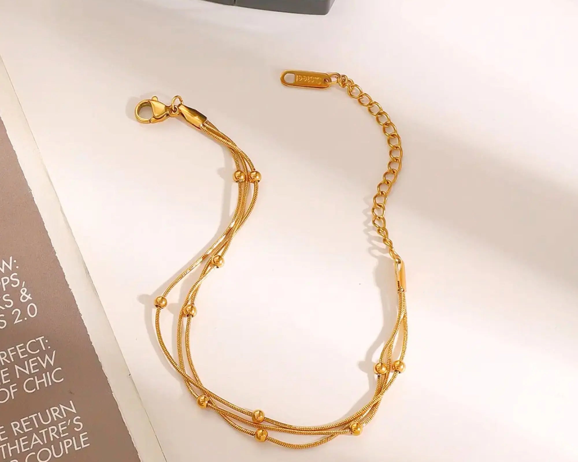 Salve Multistrand Gold Bracelet - Salve