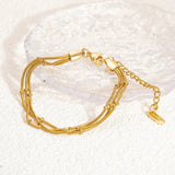 Salve Multistrand Gold Bracelet