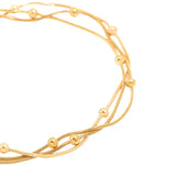 Salve Multistrand Gold Bracelet