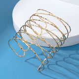 Salve Contemporary Gold Cuff Bracelet