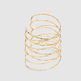 Salve Contemporary Gold Cuff Bracelet