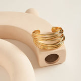 Salve Chunky Stacked Cuff Bracelet
