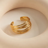 Salve Chunky Stacked Cuff Bracelet