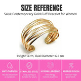 Salve Chunky Stacked Cuff Bracelet