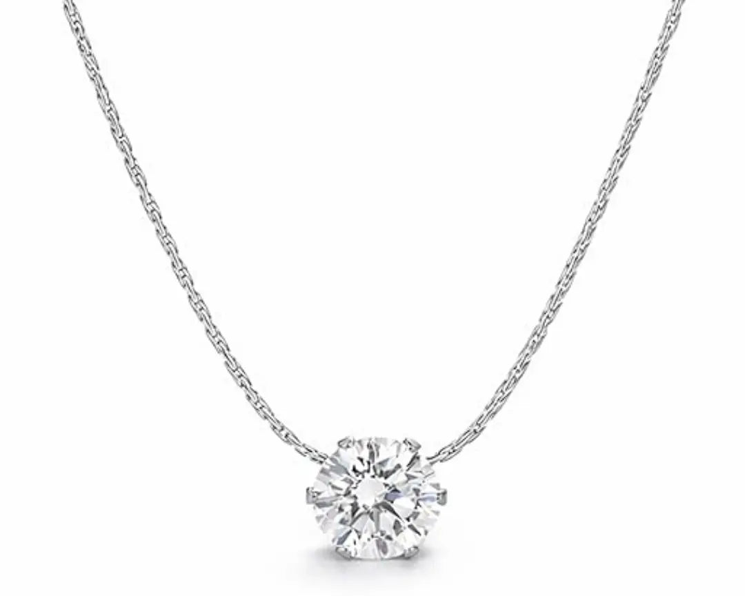 Salve Solitaire stone pendant necklace for women featuring a polished gemstone set in a delicate chain.