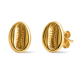 Cowrie Shell Gold Earrings