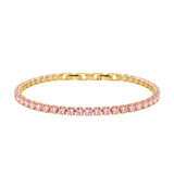 Dainty Pink Tennis Bracelet