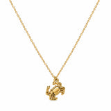Gold-Tone Crab Pendant Necklace