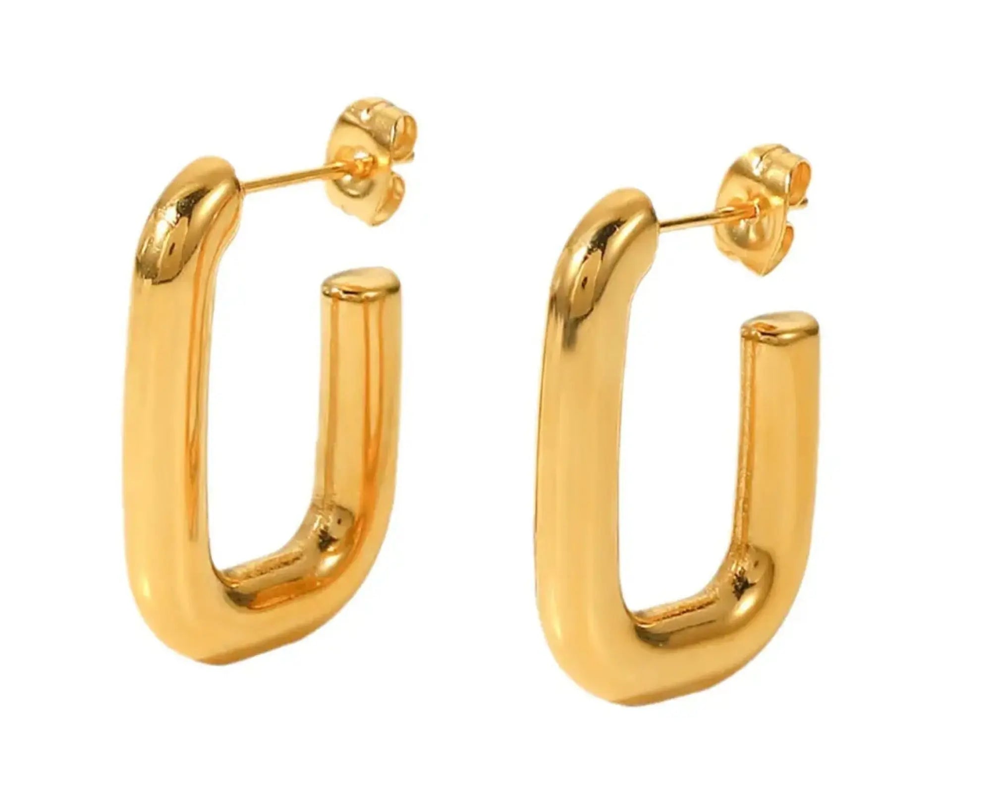 Salve Anti-Tarnish Geometric Hoop Earrings - Salve