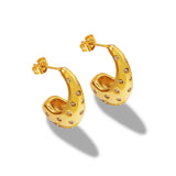 Salve Zirconia Studded Contemporary Earrings