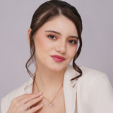 Salve Pink Butterfly Pendant for Women