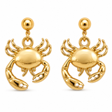 Crab Drop Earrings for Women