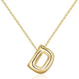 Salve 'D' Bubble Initial Pendant Necklace