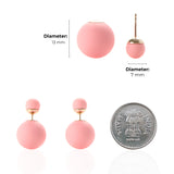 Salve ‘Adore’ Two Way Matte Pink Pearl Stud Earrings
