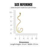 Salve Aesthetic Snake Golden Left Ear Cuff