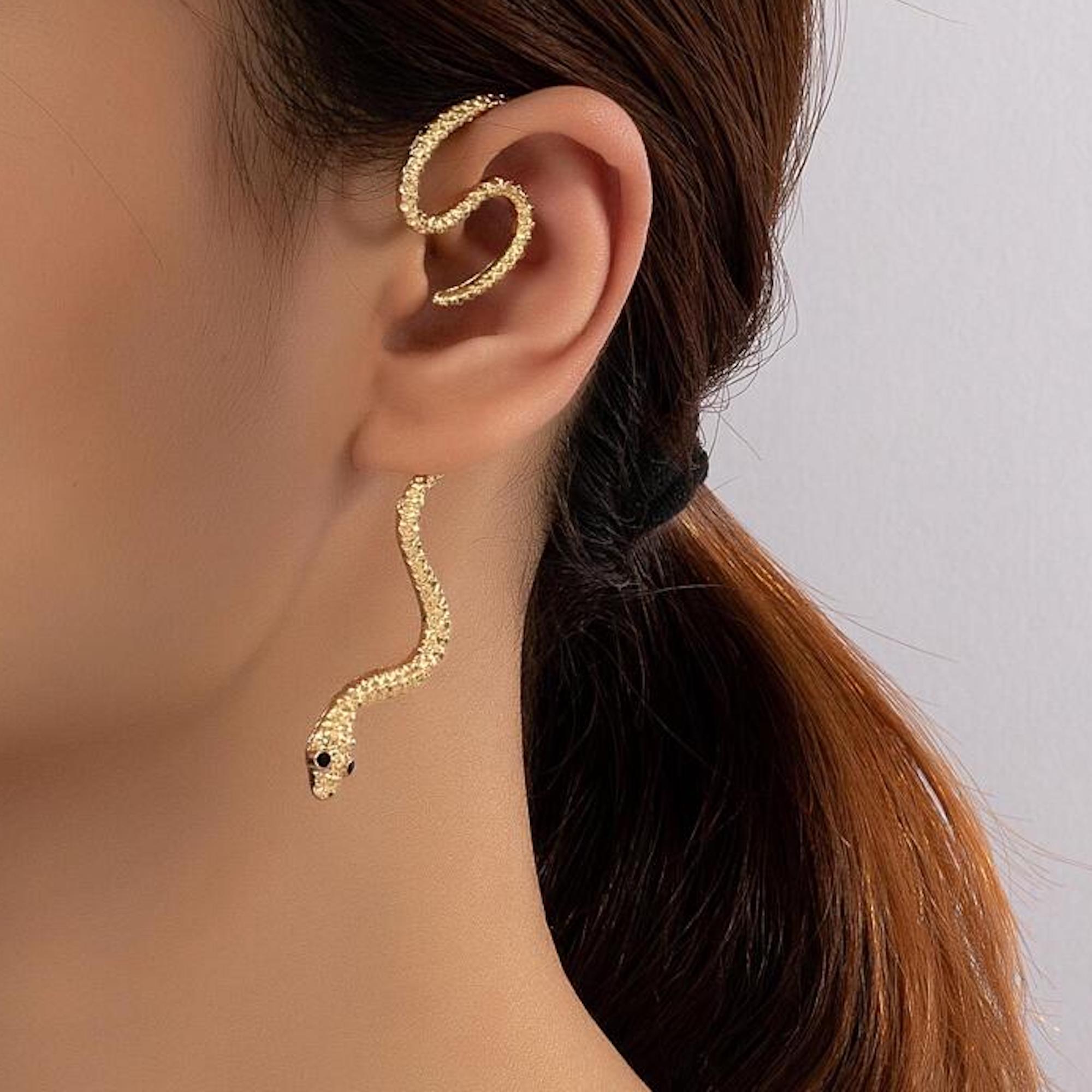 Ear Cuffs | Gold Textured | Contemporary – Equiivalence