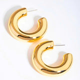 Salve Chunky Anti-Tarnish Gold Hoop Earrings