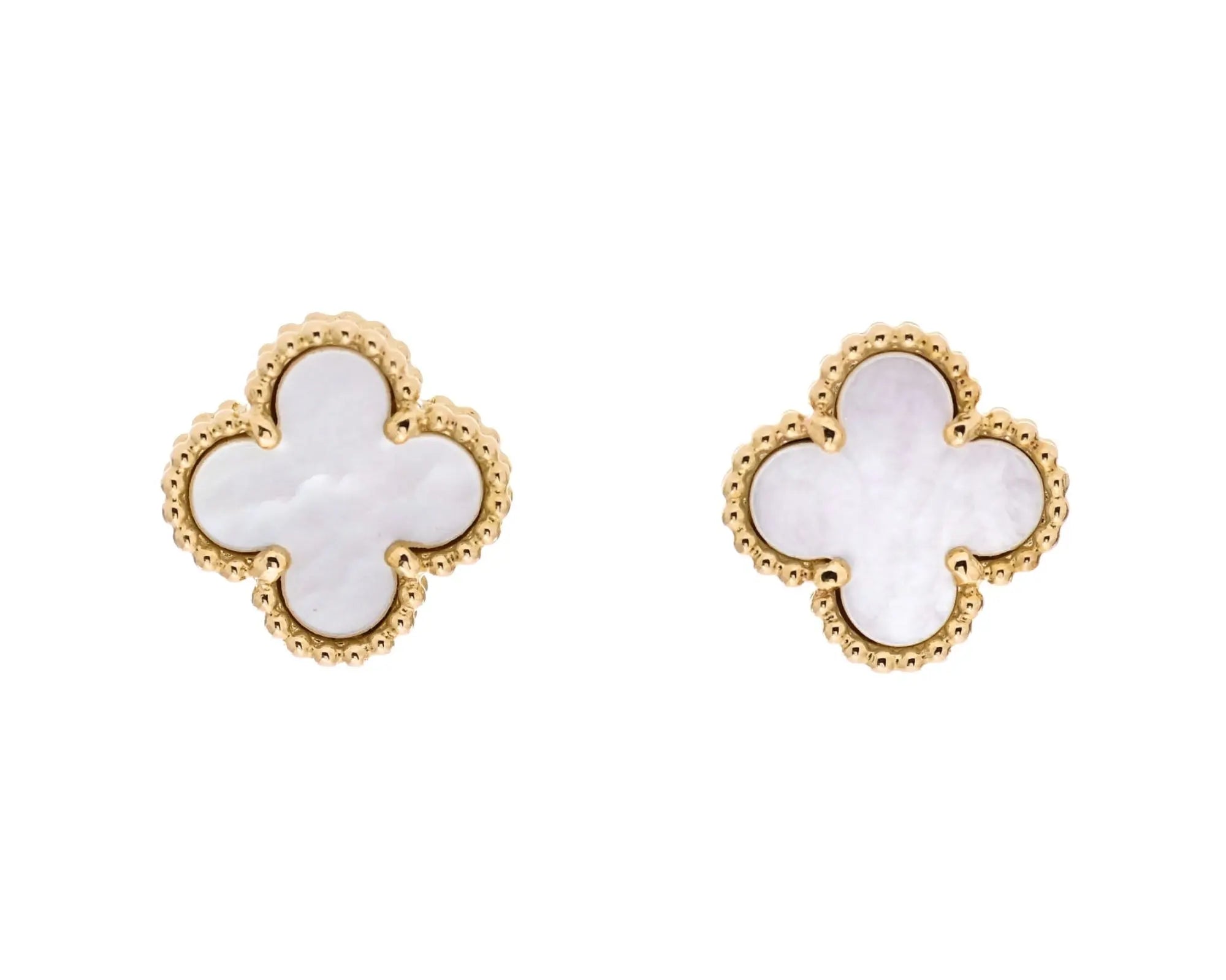 Salve VC White Clover Stud Earrings for Women - Salve