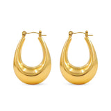 Salve Chunky Dome Hoop Earrings