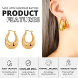 Salve Chunky Dome Hoop Earrings