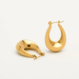 Salve Chunky Dome Hoop Earrings