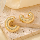 Salve Gold Coil Hoops for Women