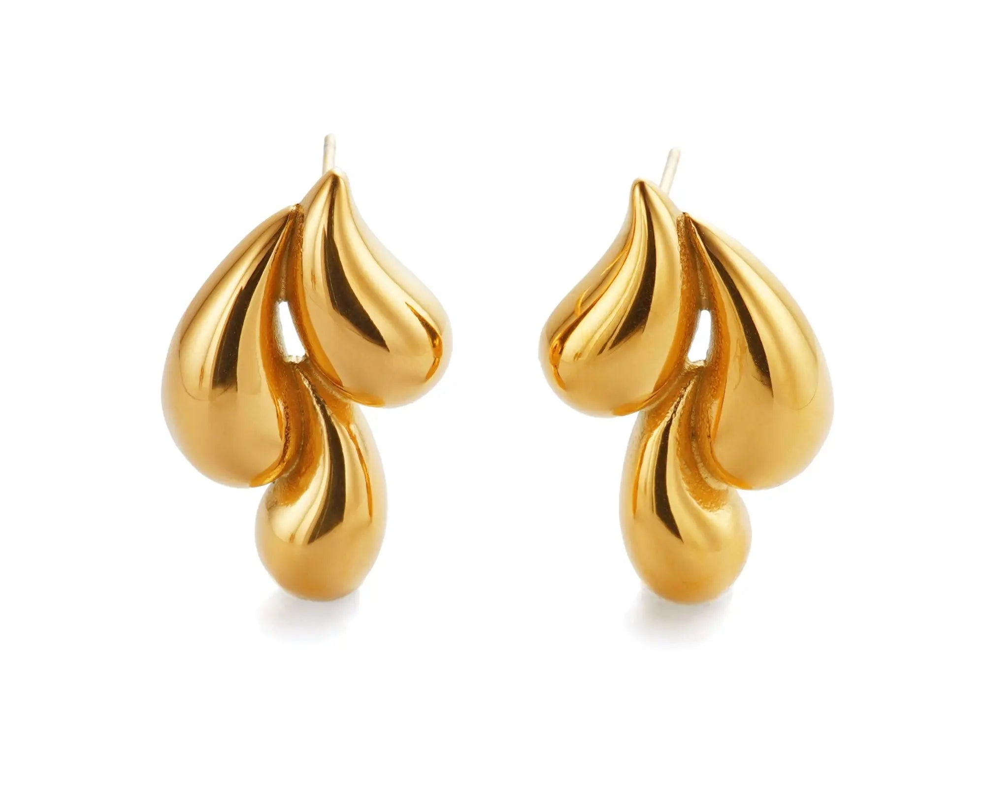Salve Gold-Toned Teardrop Earrings - Salve