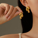 Salve Gold-Toned Teardrop Earrings