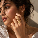 Big Wavy Adjustable Ring
