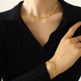 Salve Snake Chain Necklace & Bracelet Set
