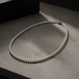 3MM Sleek Pearl Necklace for Men
