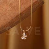 Salve Crystal Butterfly Pendant Necklace