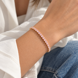 Dainty Pink Tennis Bracelet