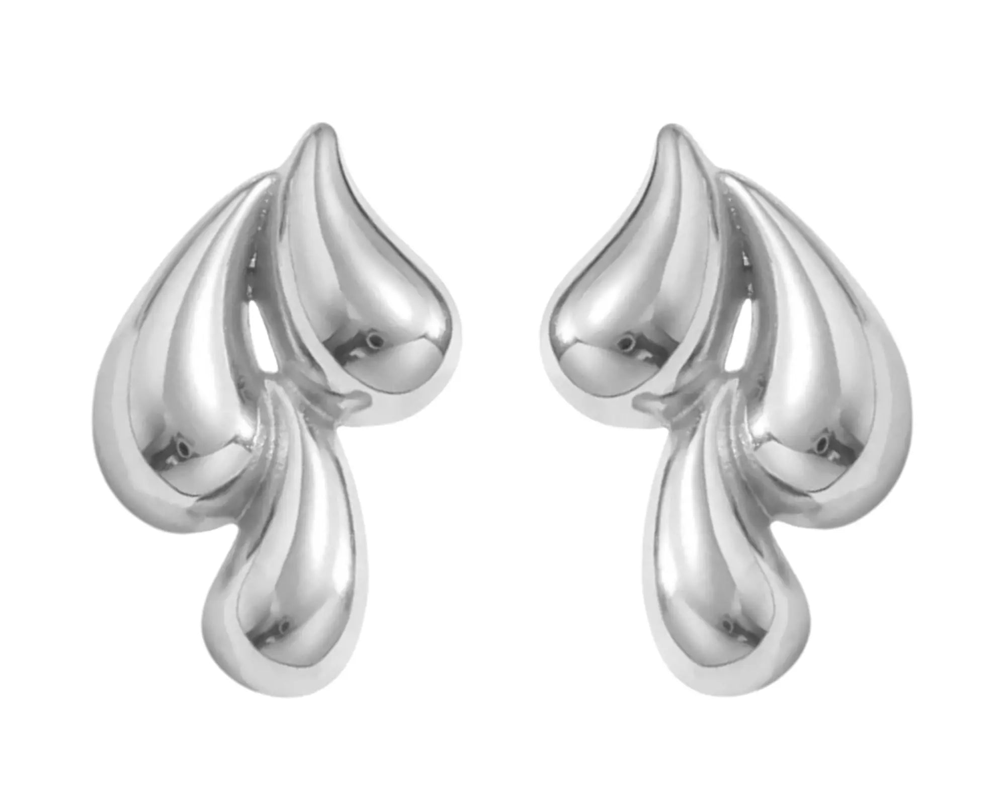 Salve Silver-Toned Teardrop Earrings - Salve