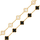 Salve Black & White Clover Bracelet Set