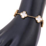 Salve Black & White Clover Bracelet Set