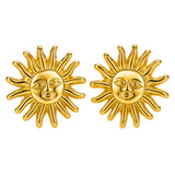 Anti Tarnish Sun Stud Earrings