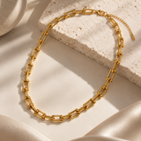 Paperclip Chain Link Necklace
