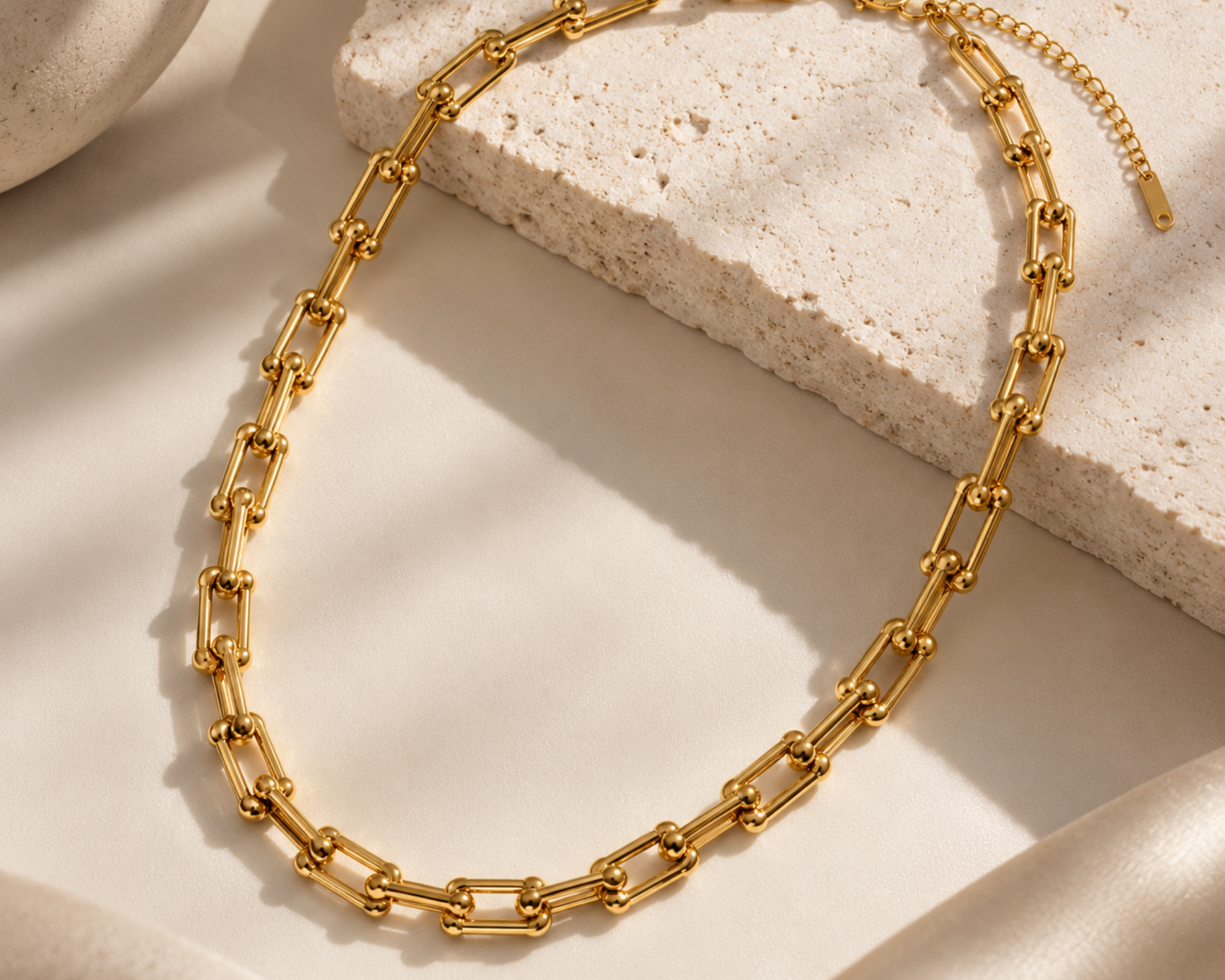 Paperclip Chain Link Necklace