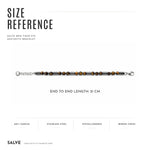 Salve tiger eye bead bracelet for men featuring polished round tiger eye stones on an elastic band, stylish men's jewelry accessory.