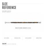 Salve tiger eye bead bracelet for men featuring polished round tiger eye stones on an elastic band, stylish men's jewelry accessory.