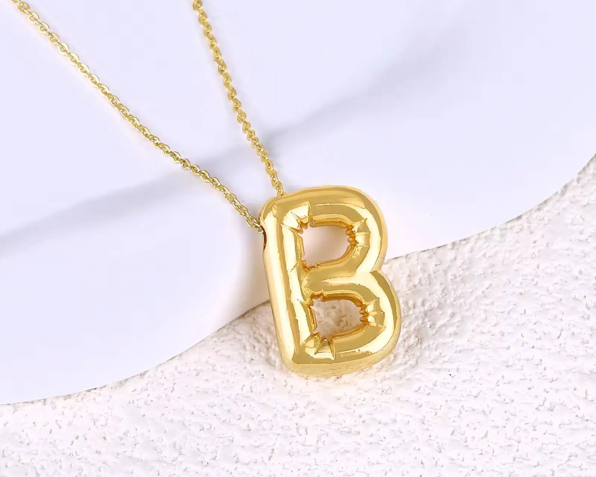 Salve 'B' Initial Personalised Pendant - Salve