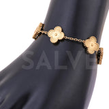 Salve Gold-Toned Clover Bracelet