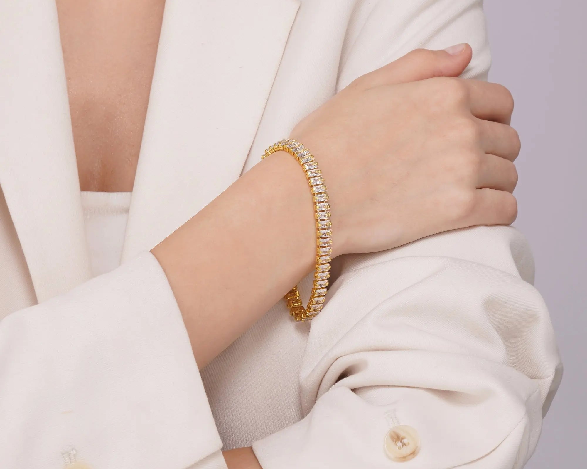 Salve Crystal Tennis Bracelet for Women - Salve