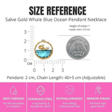 Salve Beachy Whale Blue Ocean Pendant for Women