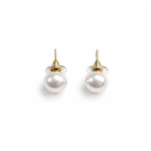 Salve Chic 11MM Faux Pearl Earrings for Women - Salve